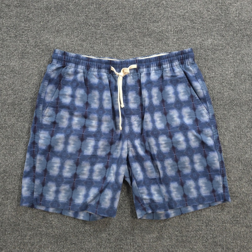 Todd Snyder Shorts Mens M Blue Tie Dye Weekend Cotton Lounge Casual Designer